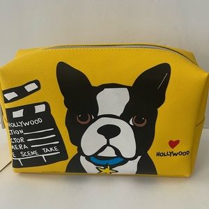 Marc Tetro Boston Terrier Hollywood Make Up Bag